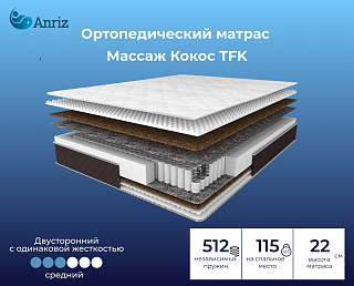 Матрас Массаж Кокос TFK